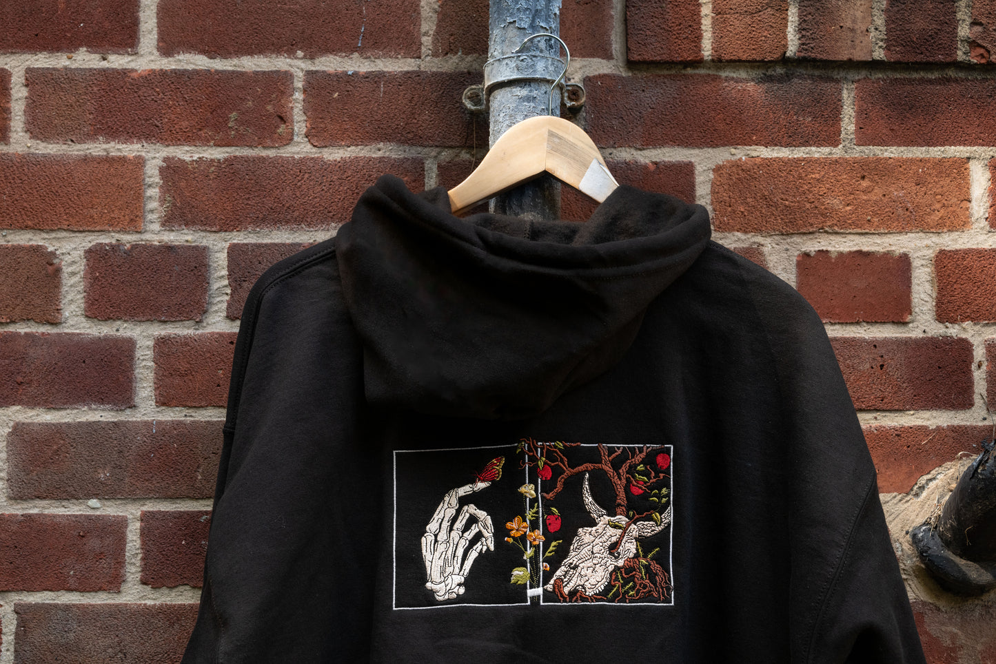 The First Time Embroidered Zip Up Hoodie