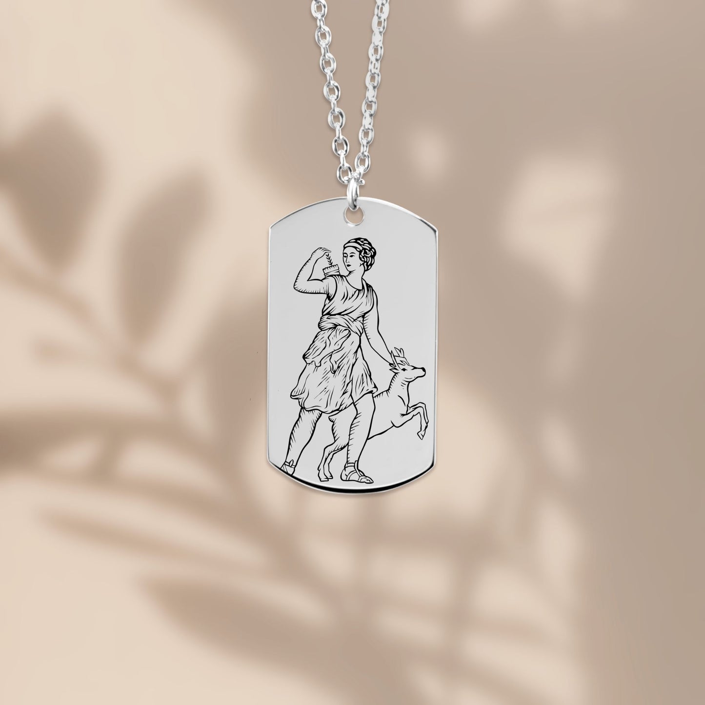The Artemis Double Sided Engraved Dog Tag