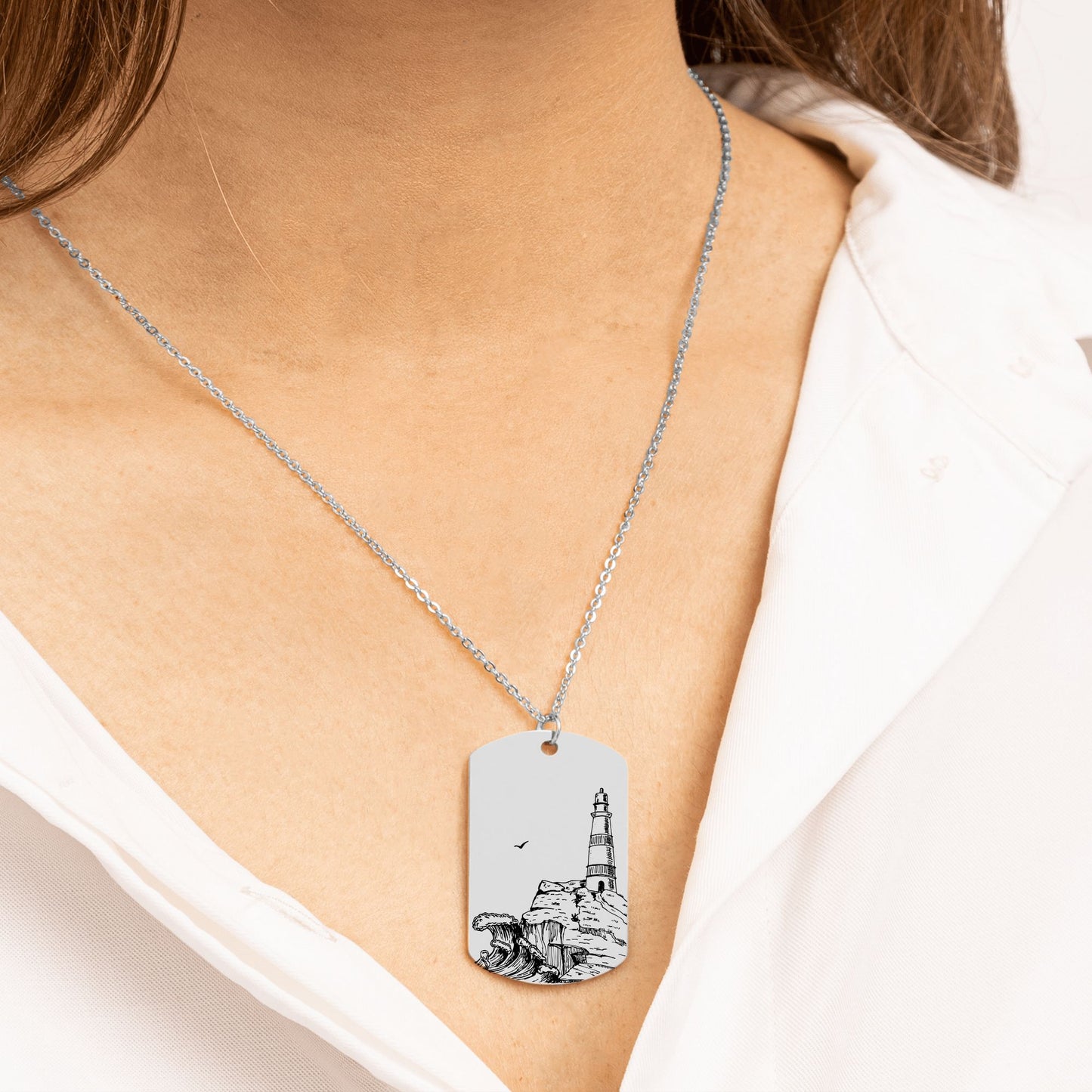 The Maine Double Sided Dog Tag