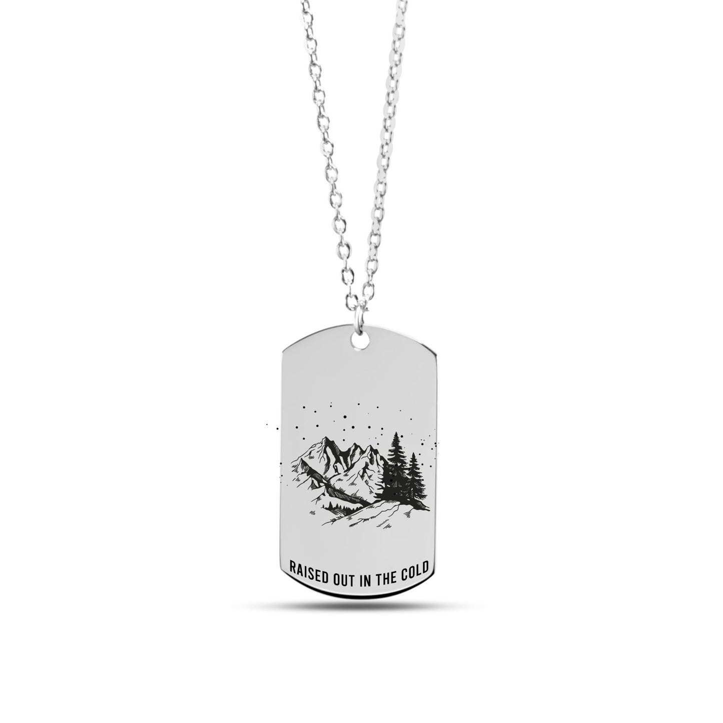 The Northern Attitude Double Sided Dog Tag Necklace