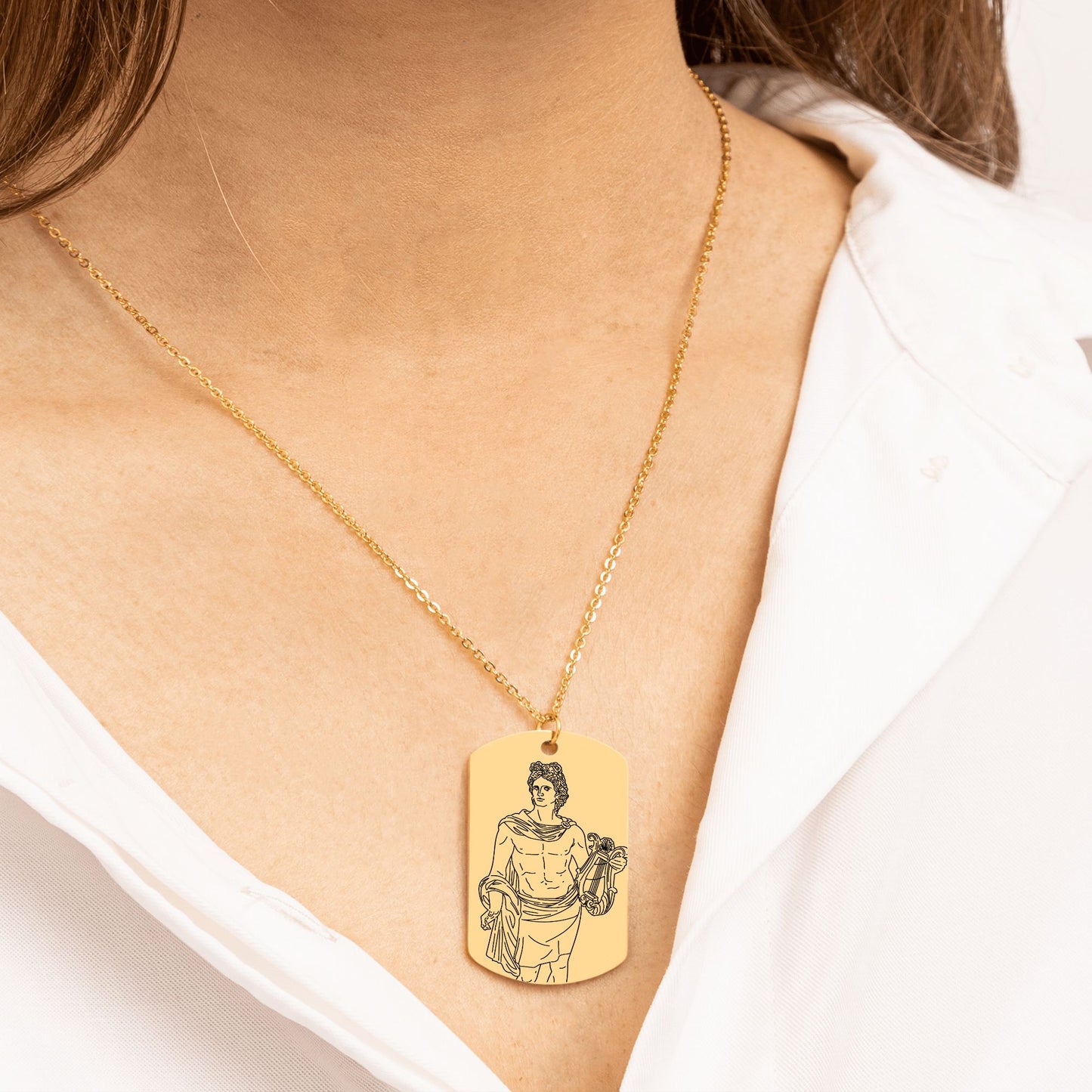 The Apollo Double Sided Engraved Dog Tag