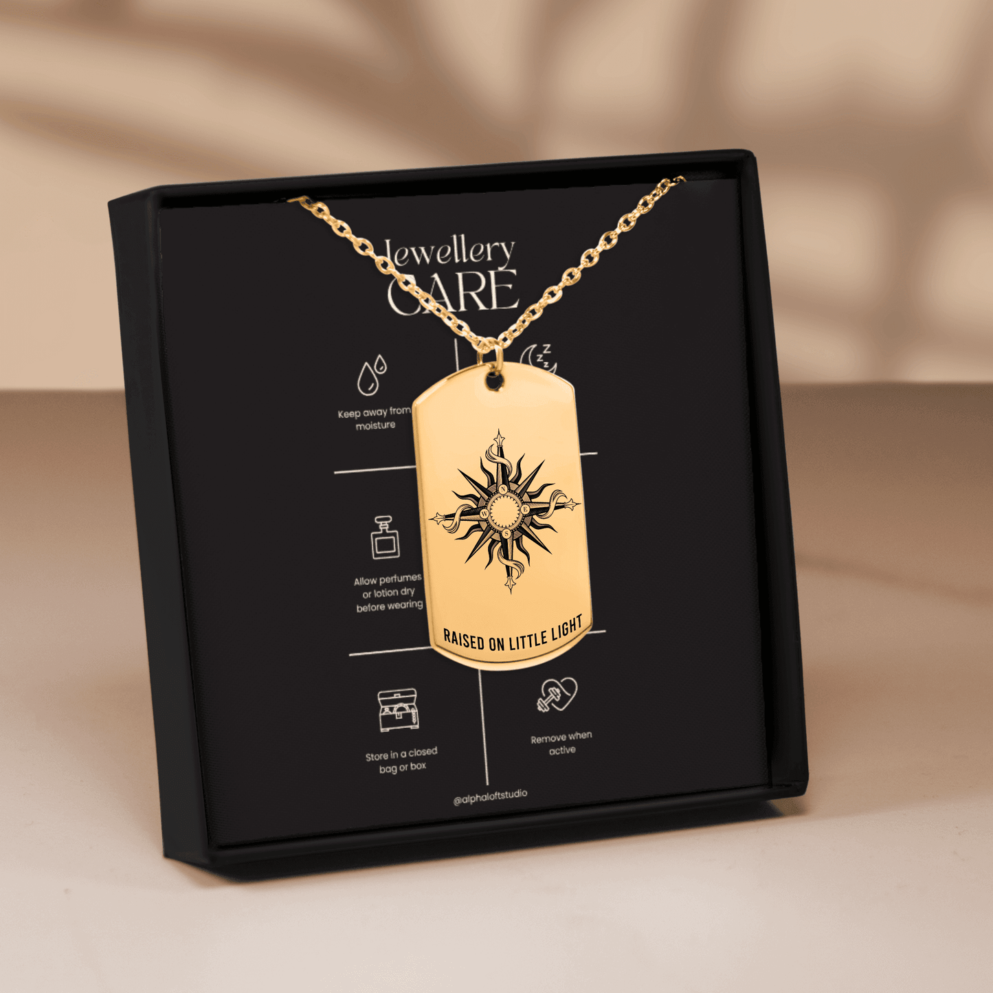 The Northern Attitude Double Sided Dog Tag Necklace