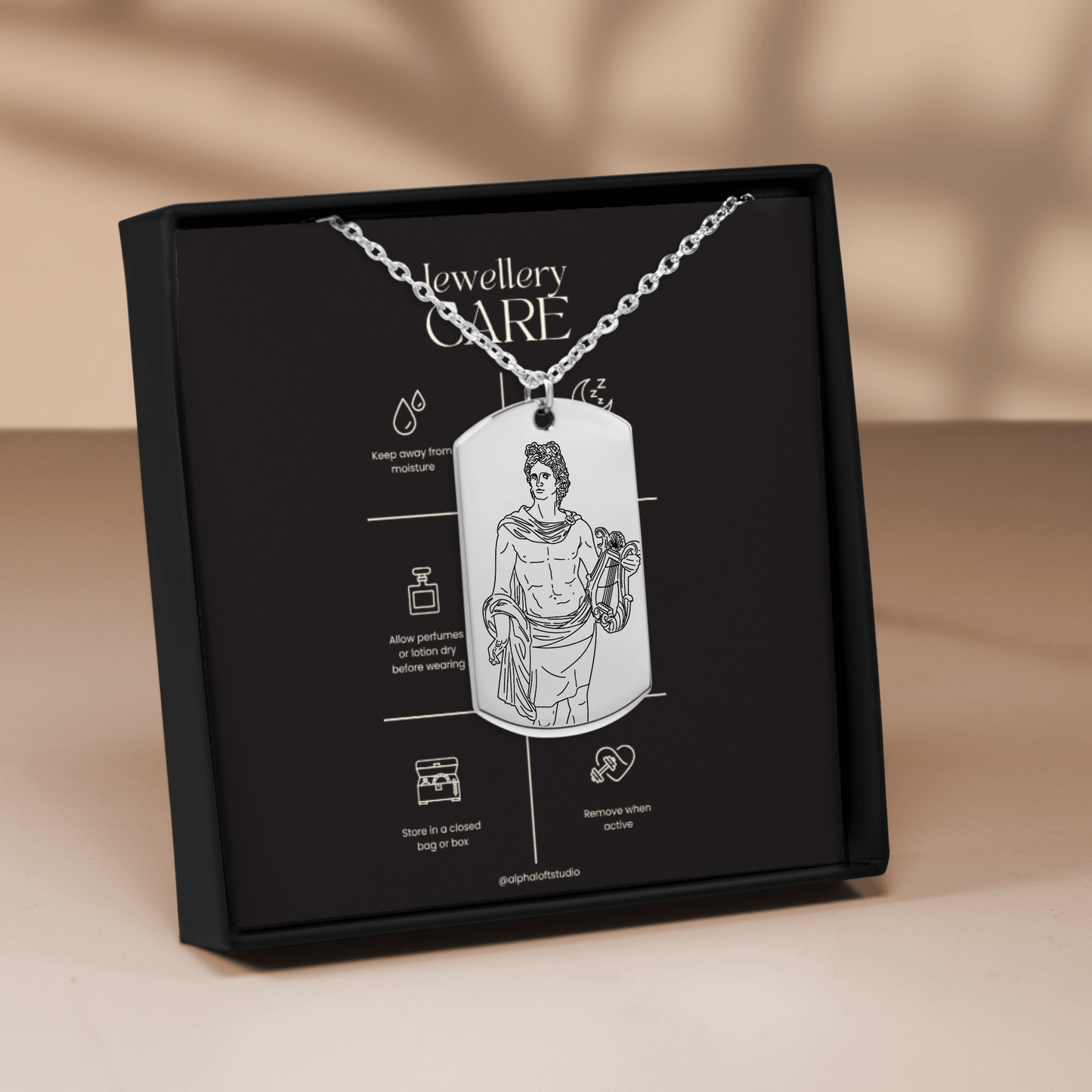 The Apollo Double Sided Engraved Dog Tag