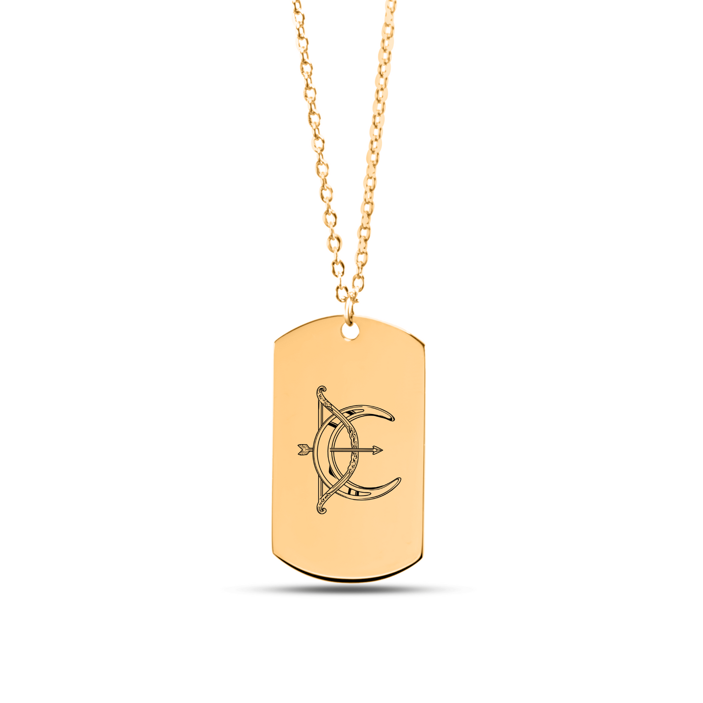 The Artemis Double Sided Engraved Dog Tag