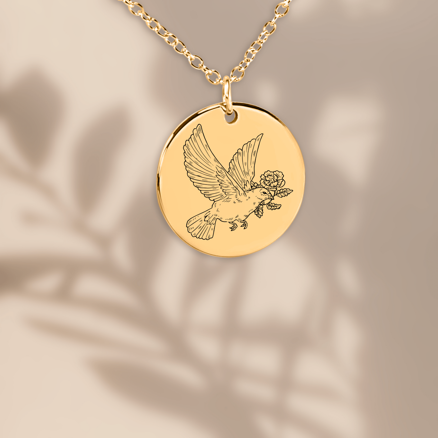 The Aphrodite Double Sided Engraved Coin Necklace