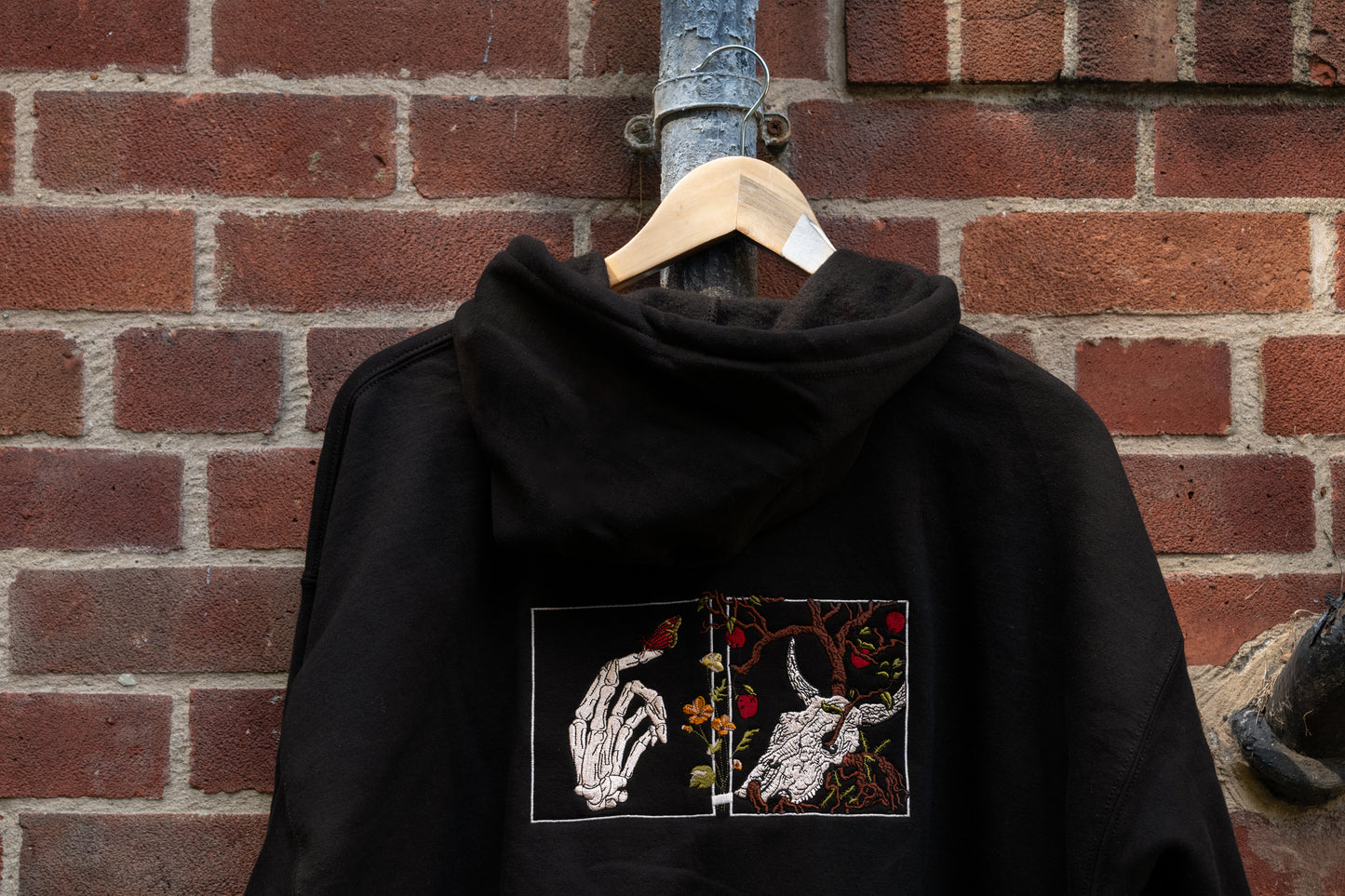 The First Time Embroidered Zip Up Hoodie