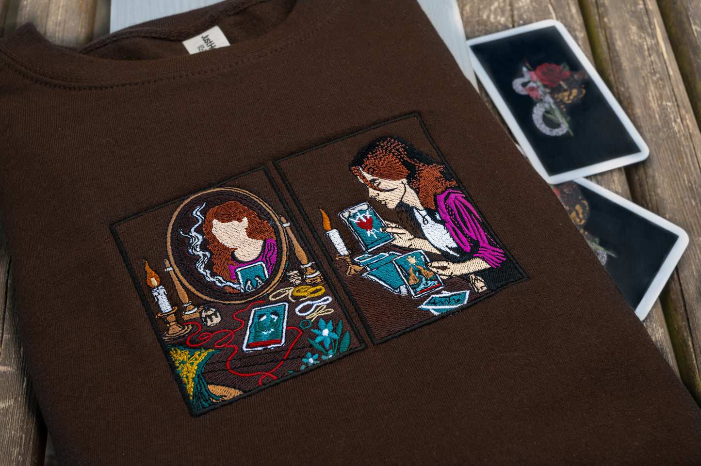 The Silver Springs Embroidered Sweatshirt / Cotton Tee / Hoodie