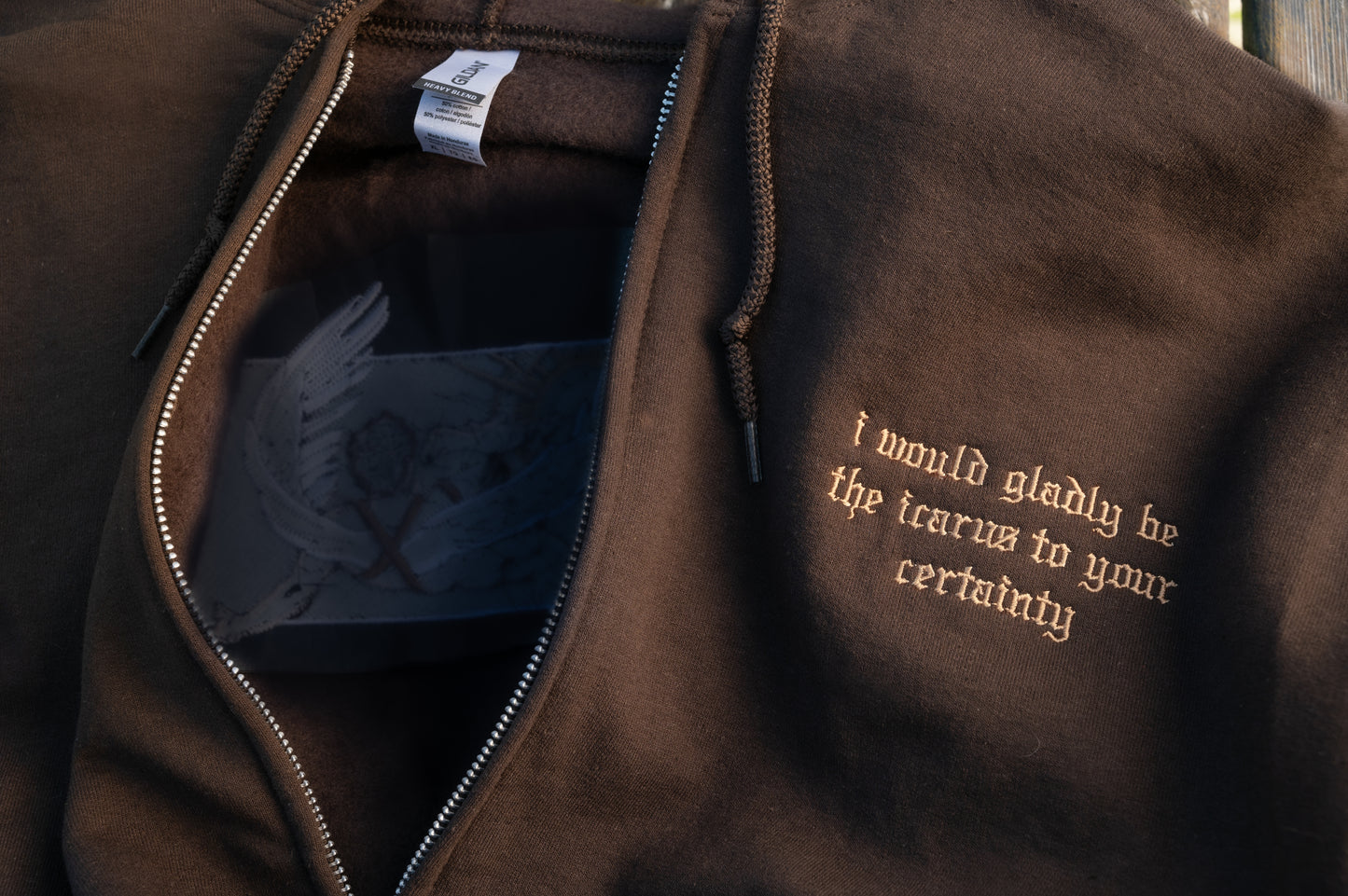 The Sunlight Embroidered Zip Up Hoodie