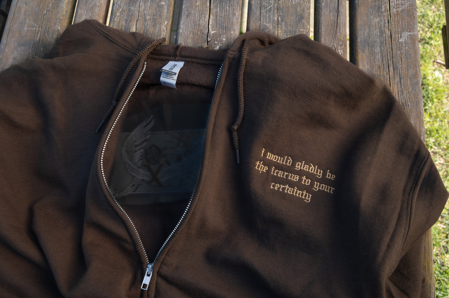 The Sunlight Embroidered Zip Up Hoodie