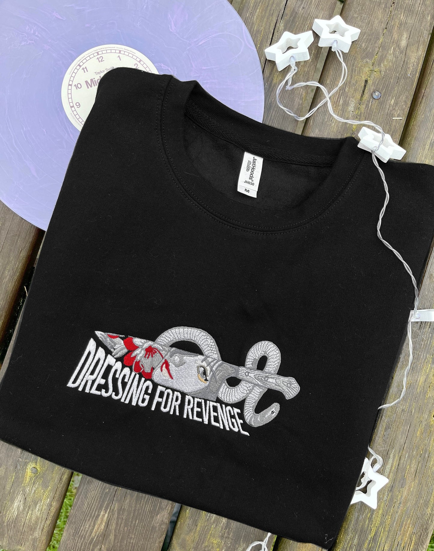Dressing For Revenge Embroidered Sweatshirt or T Shirt