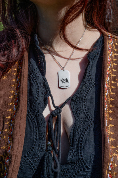 The Northern Attitude Double Sided Dog Tag Necklace