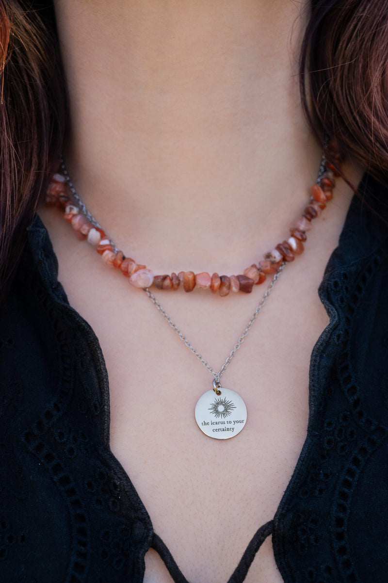 The Sunlight Lyric Pendant Necklace