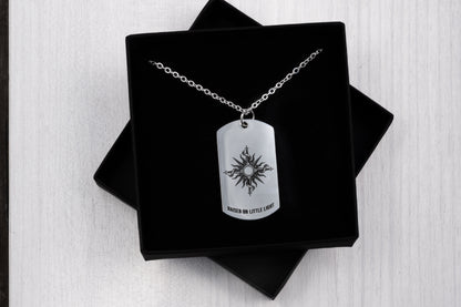 The Northern Attitude Double Sided Dog Tag Necklace