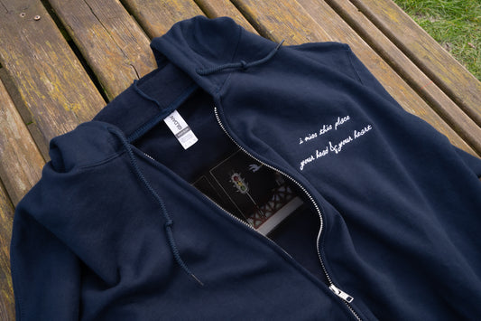 The Maine Embroidered Zip Up Hoodie