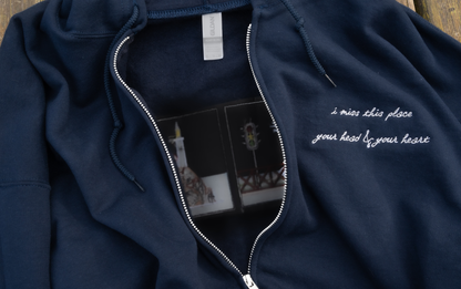 The Maine Embroidered Zip Up Hoodie