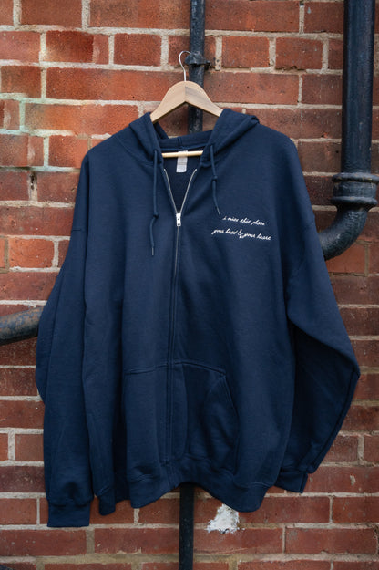 The Maine Embroidered Zip Up Hoodie