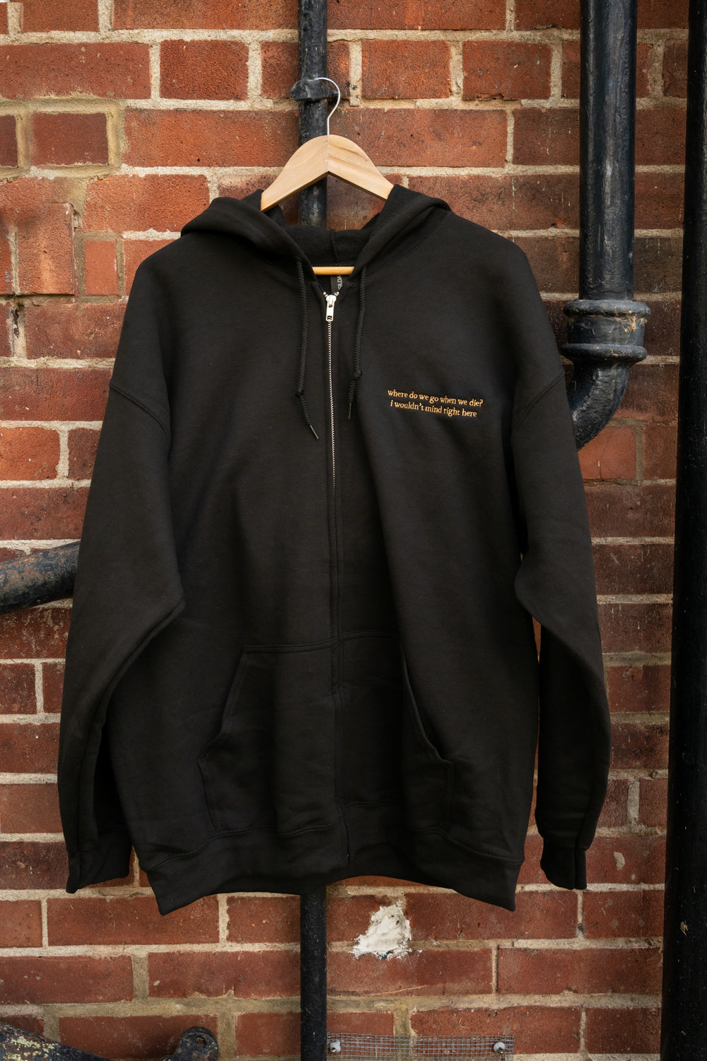 The Dan Embroidered Zip Up Hoodie
