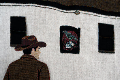 lord huron strange trails woven blanket full design the yawning grave poster close up - lord huron merch strange trails