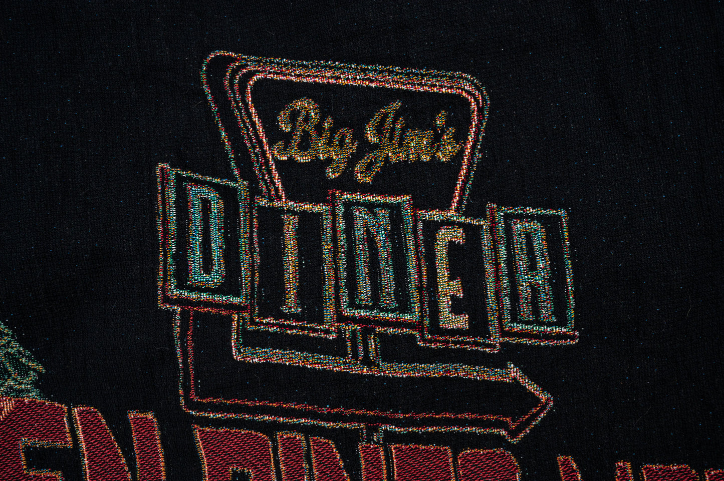 lord huron strange trails woven blanket full design big jim's diner fool for love close up - lord huron merch strange trails