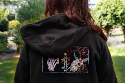 The First Time Embroidered Zip Up Hoodie