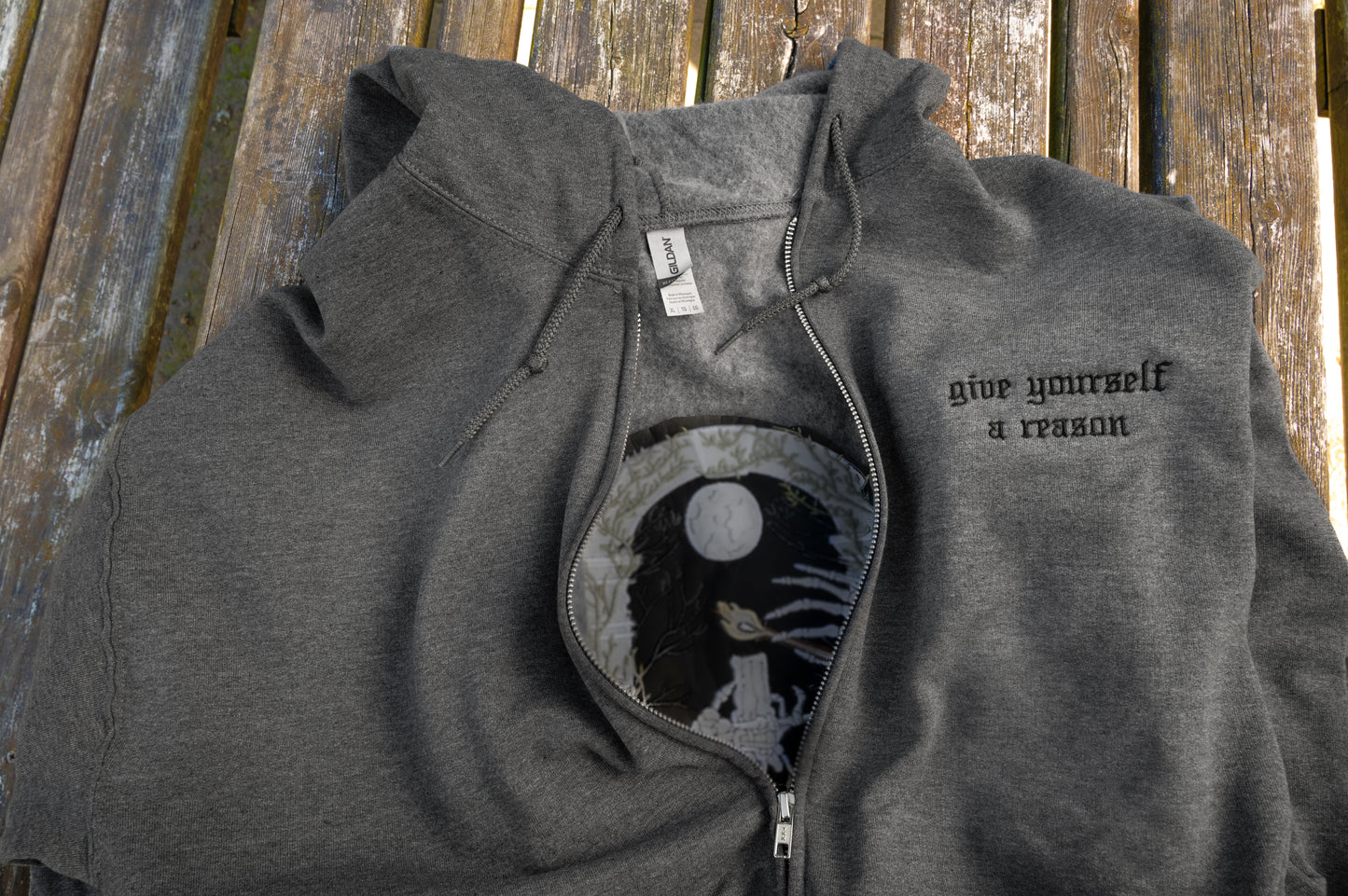 The Call Your Mom Embroidered Zip Up Hoodie