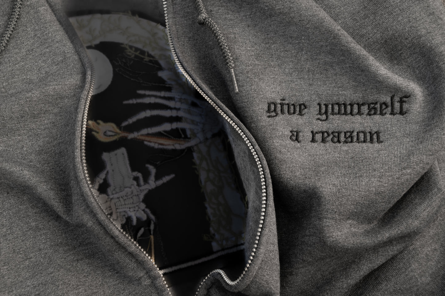 The Call Your Mom Embroidered Zip Up Hoodie