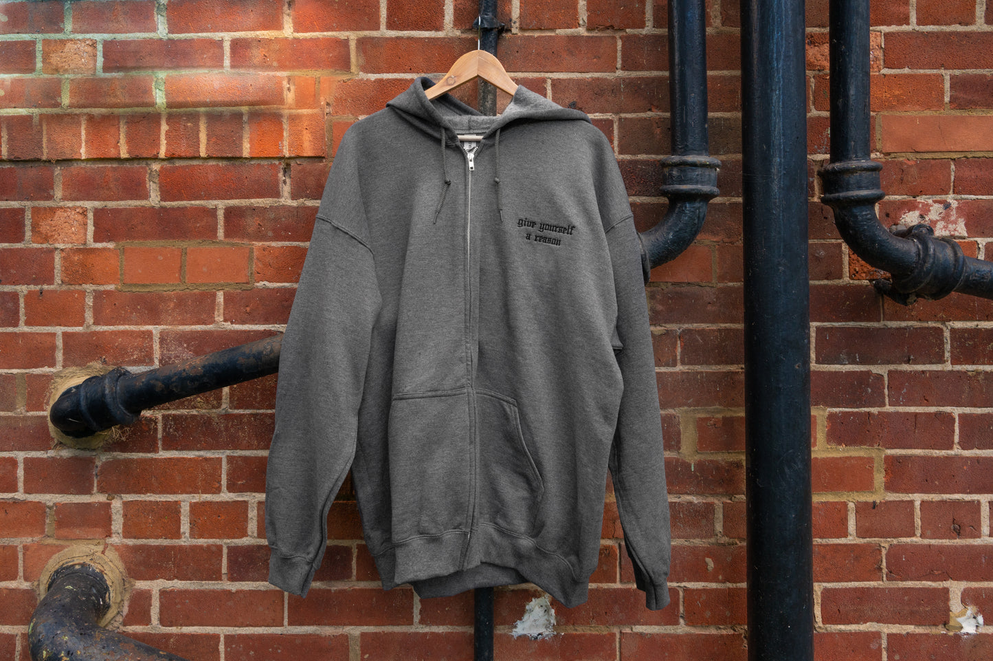 The Call Your Mom Embroidered Zip Up Hoodie