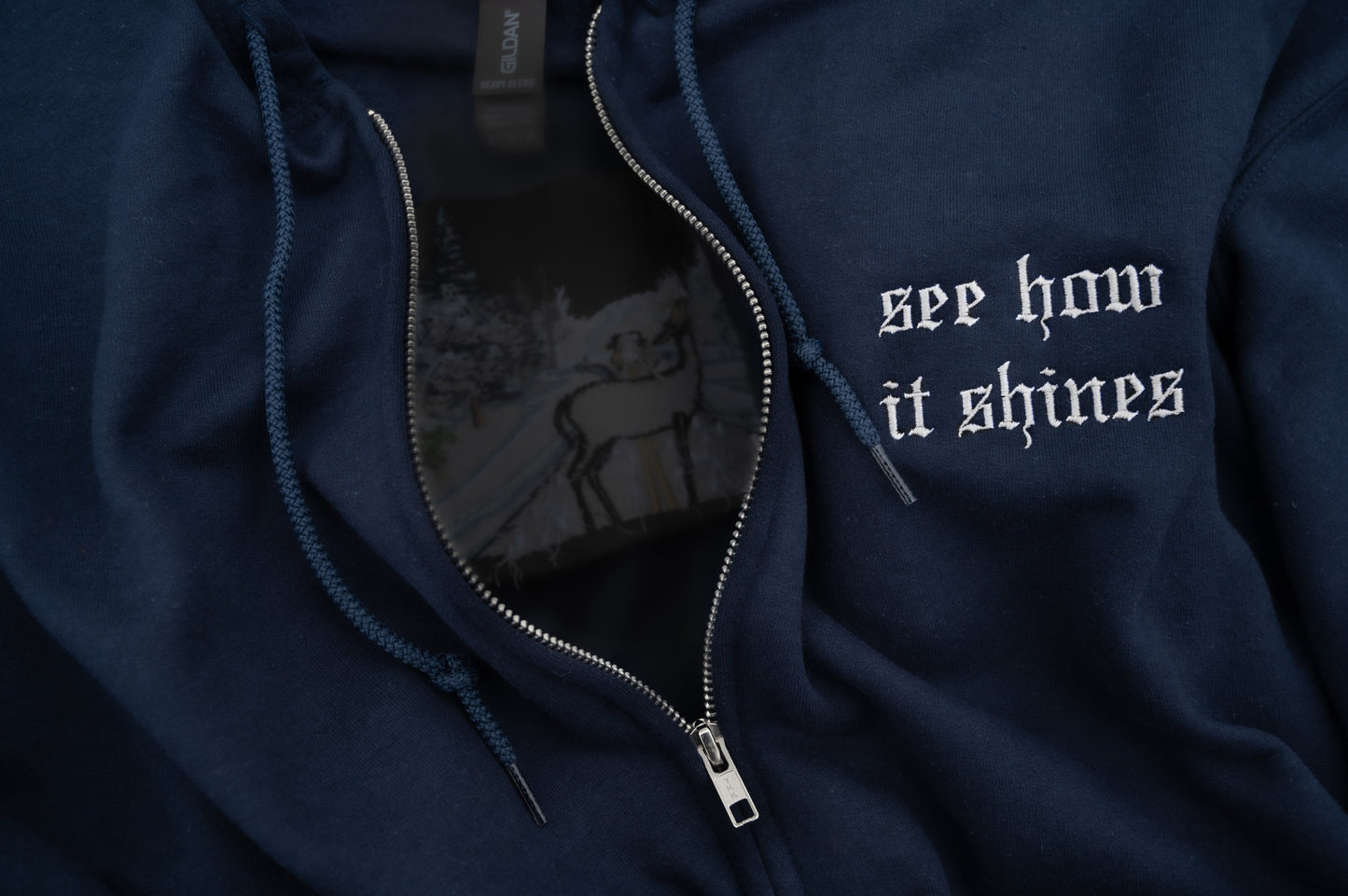 The Abstract Embroidered Zip Up Hoodie