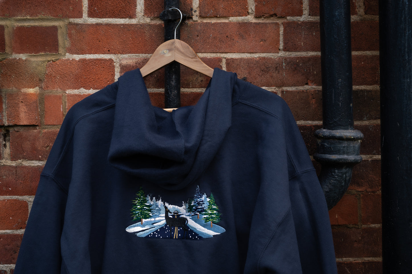 The Abstract Embroidered Zip Up Hoodie