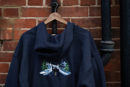 The Abstract Embroidered Zip Up Hoodie