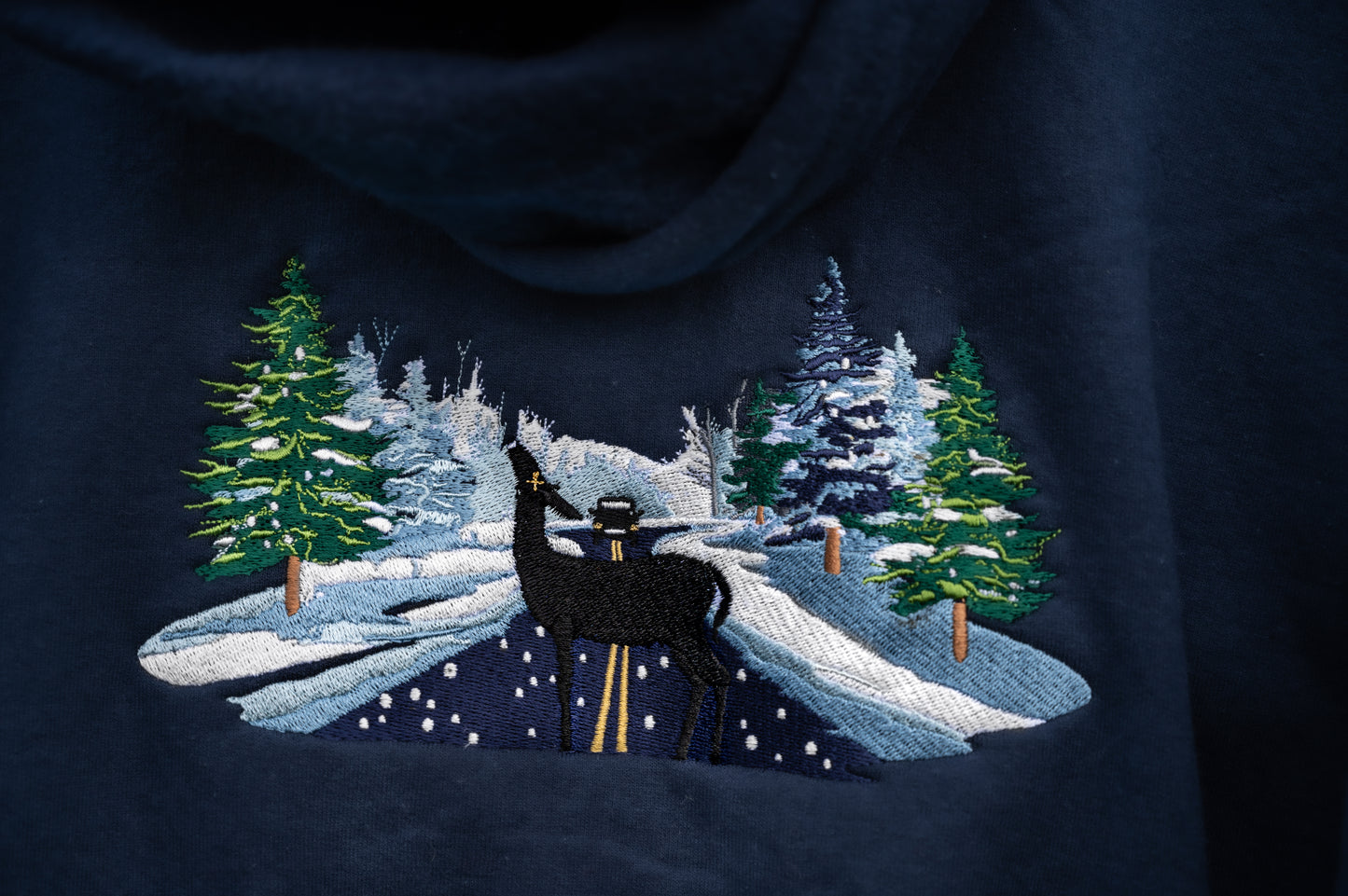 The Abstract Embroidered Zip Up Hoodie