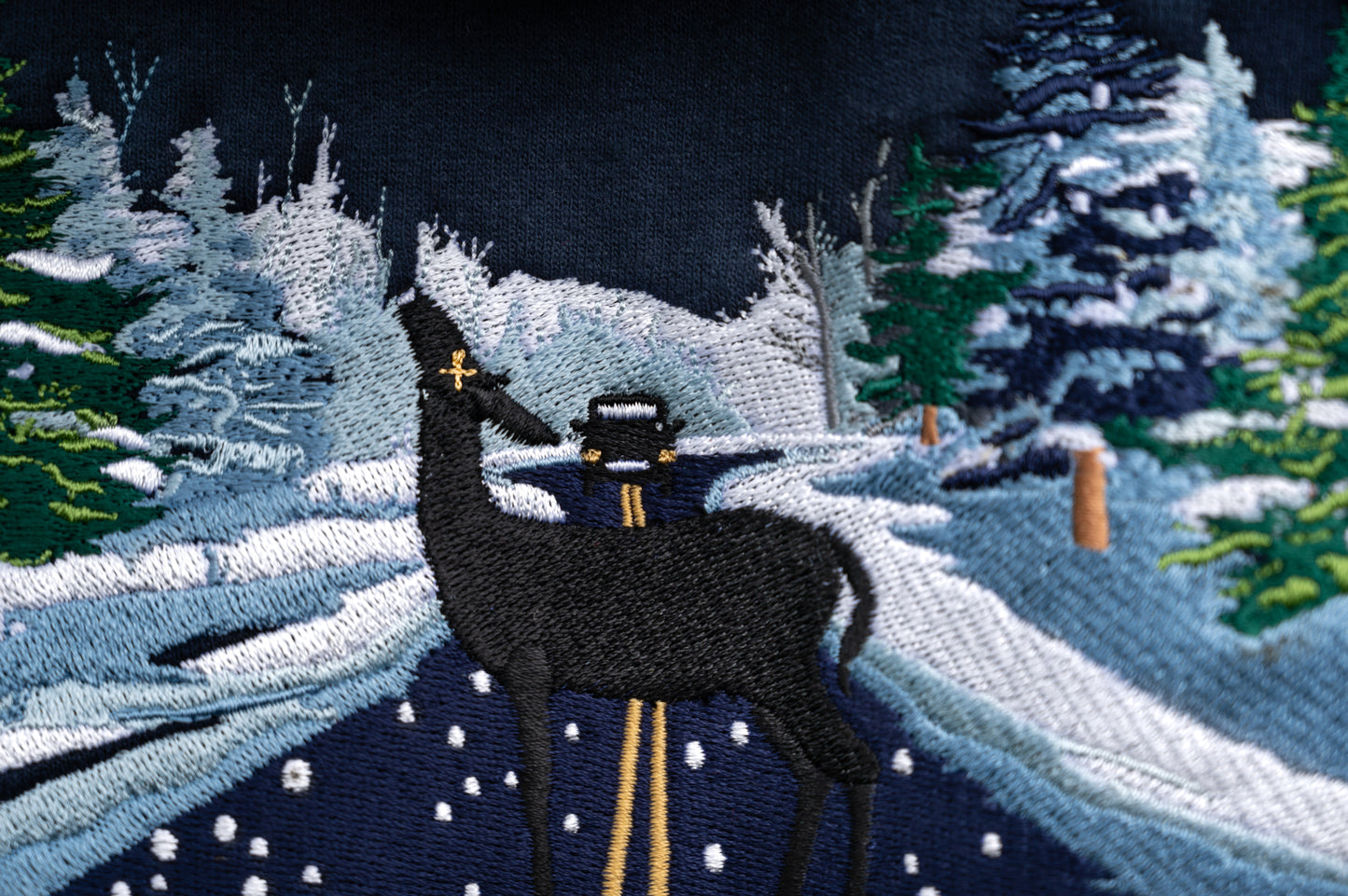 The Abstract Embroidered Zip Up Hoodie