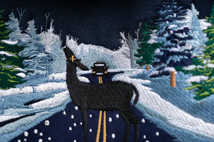 The Abstract Embroidered Zip Up Hoodie