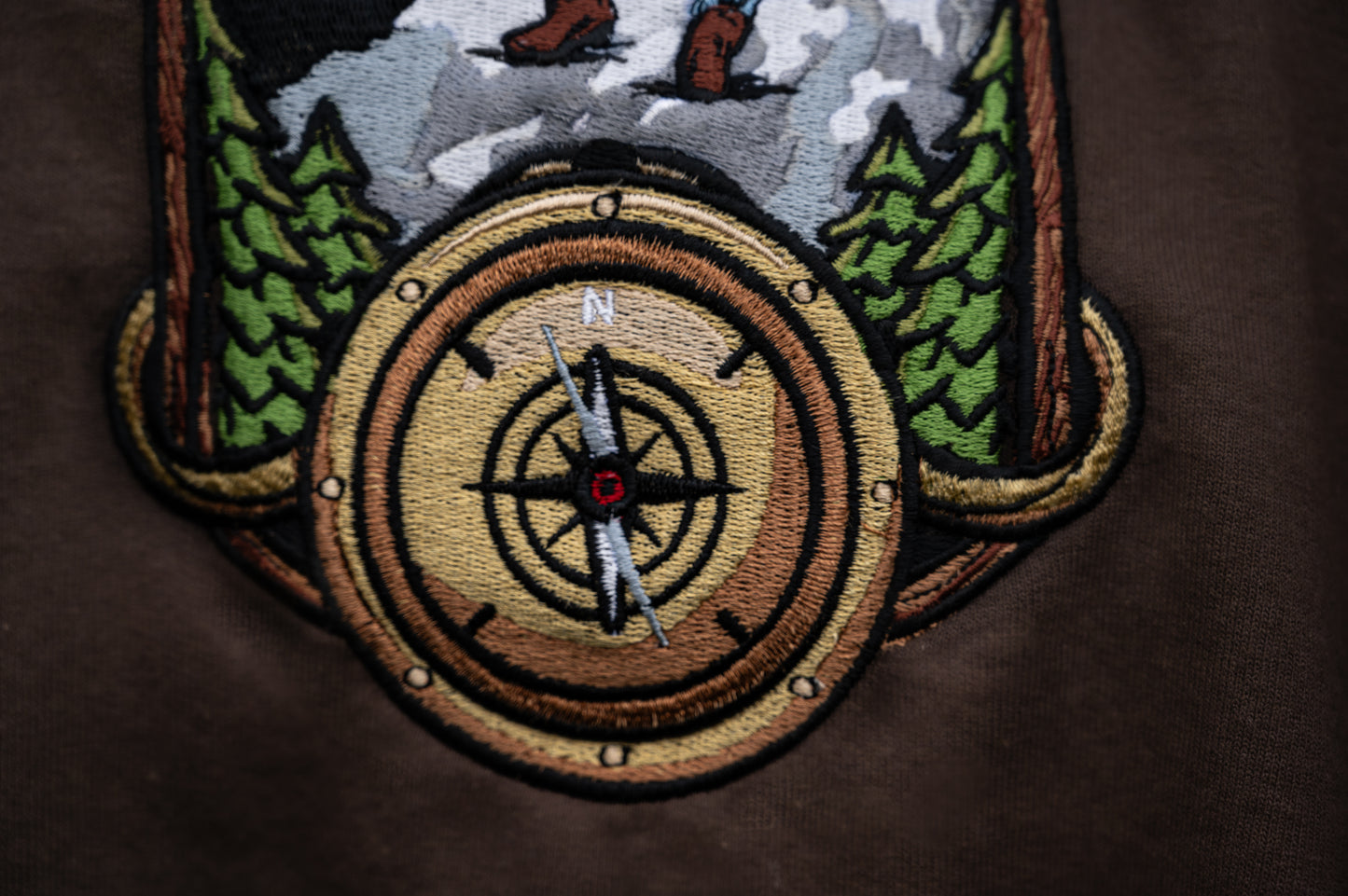 The Northern Attitude Embroidered Zip Up Hoodie