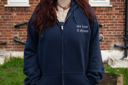 The Abstract Embroidered Zip Up Hoodie