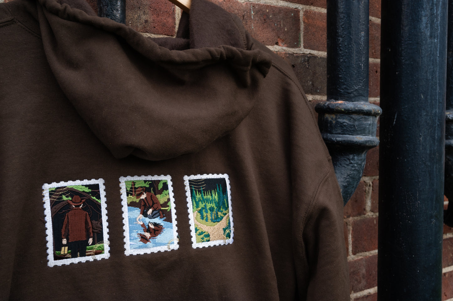 The Meet Me In The Woods Embroidered Zip Up Hoodie