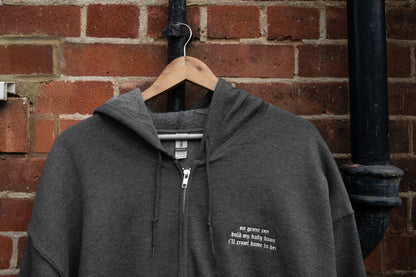 The Work Song Embroidered Zip Up Hoodie