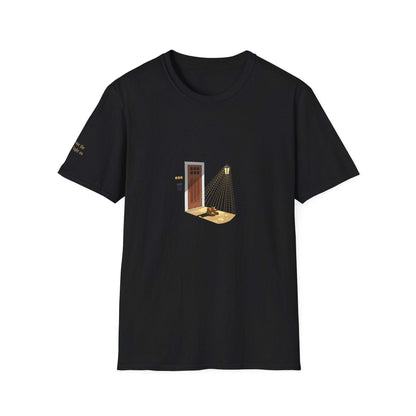 Noah Kahan Porch Light embroidered shirt mockup in black - i'll leave the porch light on - what to wear to a noah kahan concert 