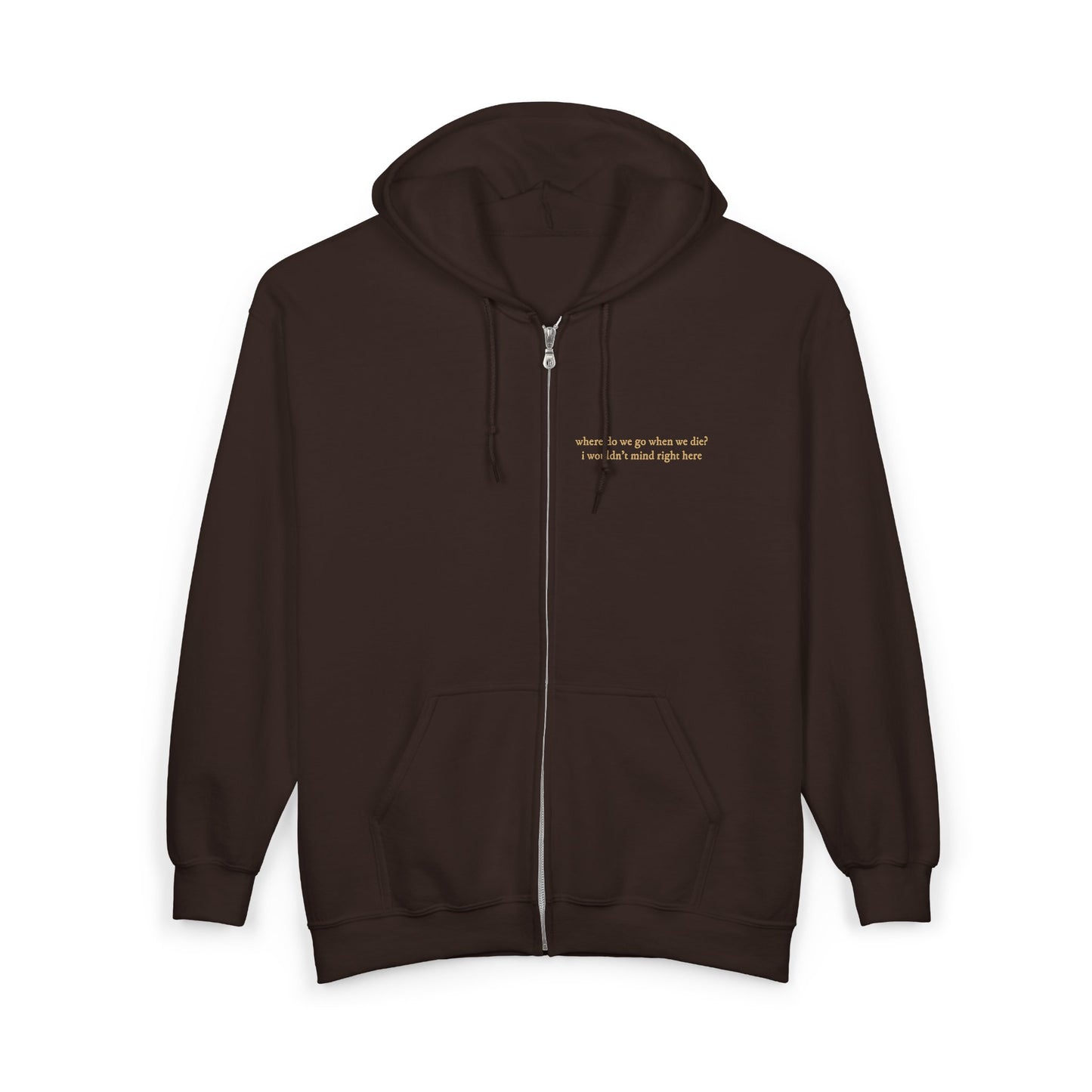 The Dan Embroidered Zip Up Hoodie