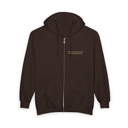 The Dan Embroidered Zip Up Hoodie