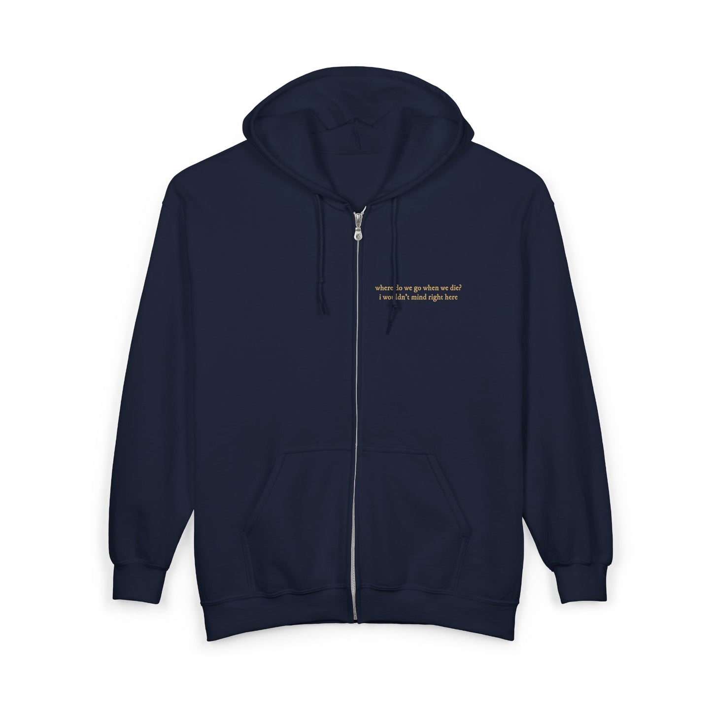 The Dan Embroidered Zip Up Hoodie