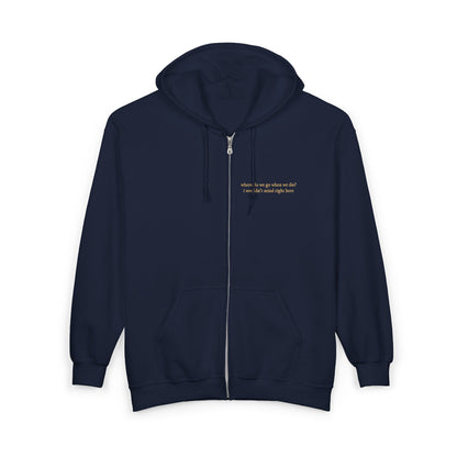 The Dan Embroidered Zip Up Hoodie