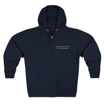 5XL Navy View Between Villages Zip Up Hoodie - Ready to Ship