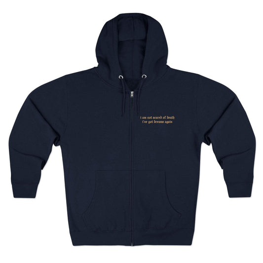 5XL Navy View Between Villages Zip Up Hoodie - Ready to Ship
