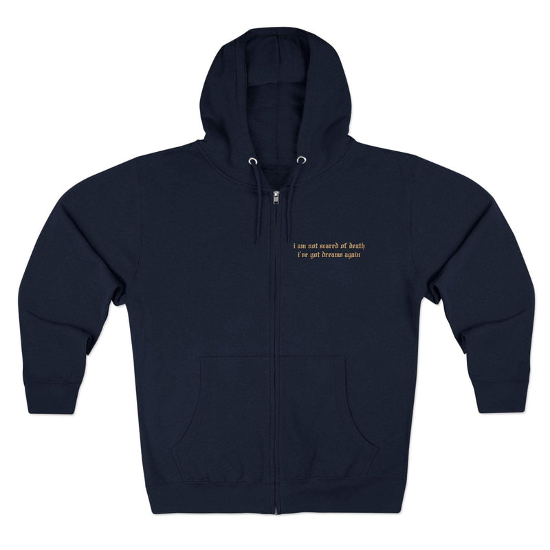 5XL Navy View Between Villages Zip Up Hoodie - Ready to Ship
