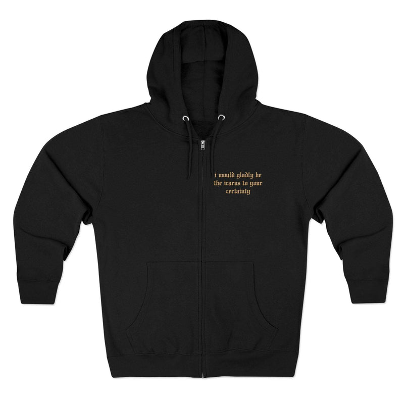 XL Black Sunlight Zip Up Hoodie - Ready to Ship