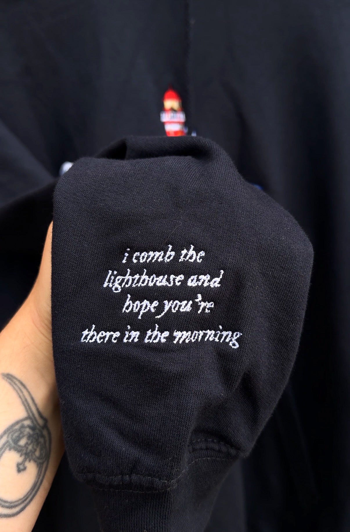 The Lighthouse Embroidered Sweatshirt / Cotton Tee / Hoodie