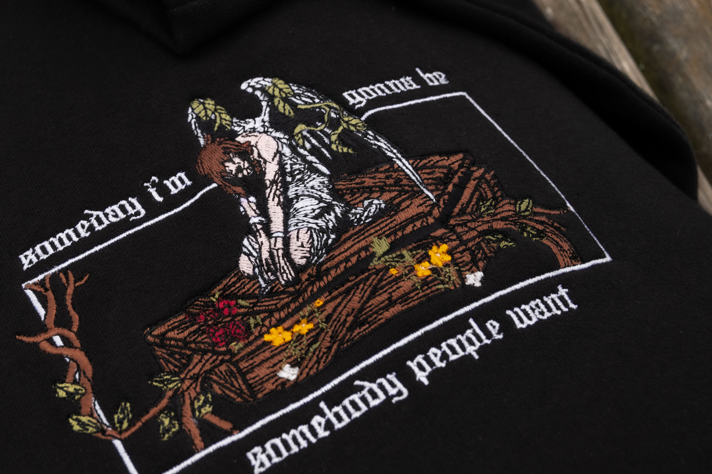 The Coffin Embroidered Sweatshirt / Cotton Tee / Hoodie