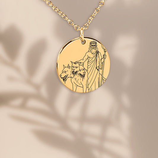 The Hades Double Sided Engraved Coin Necklace