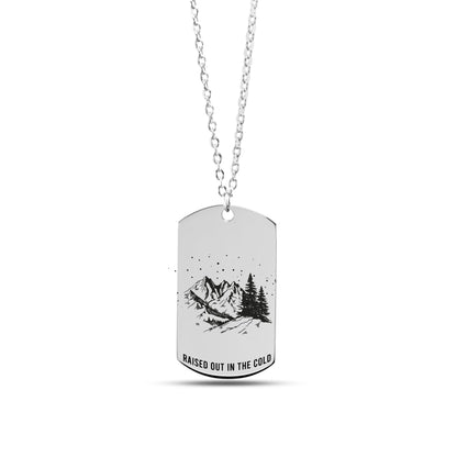 The Northern Attitude Double Sided Dog Tag Necklace